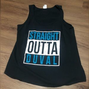 Jacksonville Jaguars Women’s  Graphic Tank, “Straight outta Duval”, XL